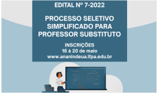 EDITAL 07-2022 PROFESSOR SUBSTITUTO