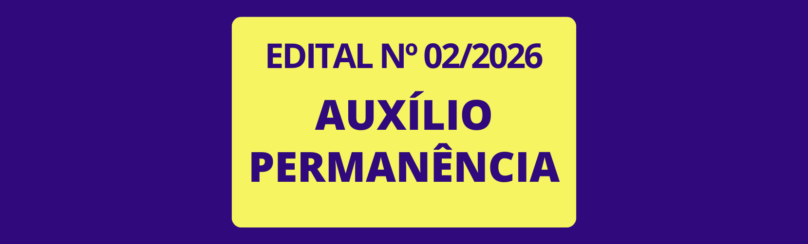 Edital Auxílio Permanência 