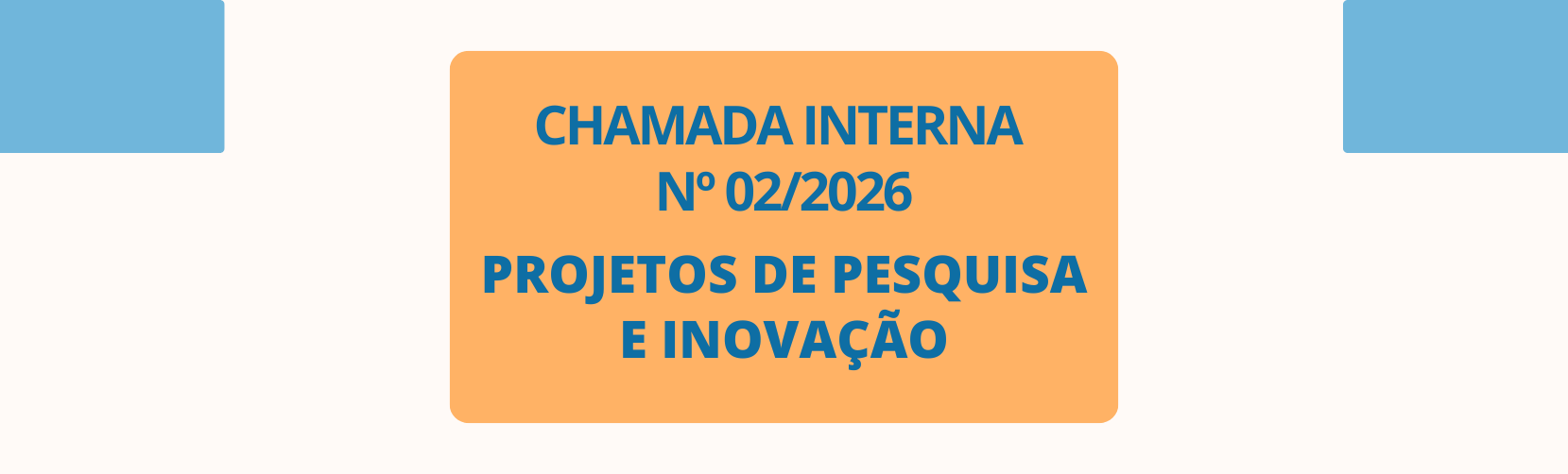Chamada Projeto de Pesquisa
